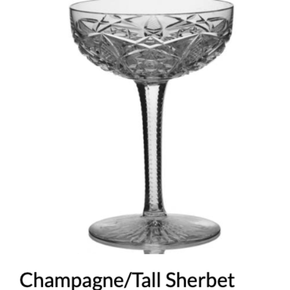 Baccarat vintage circa 1981-91 “Bogota" tall Champagne sherbert glasses